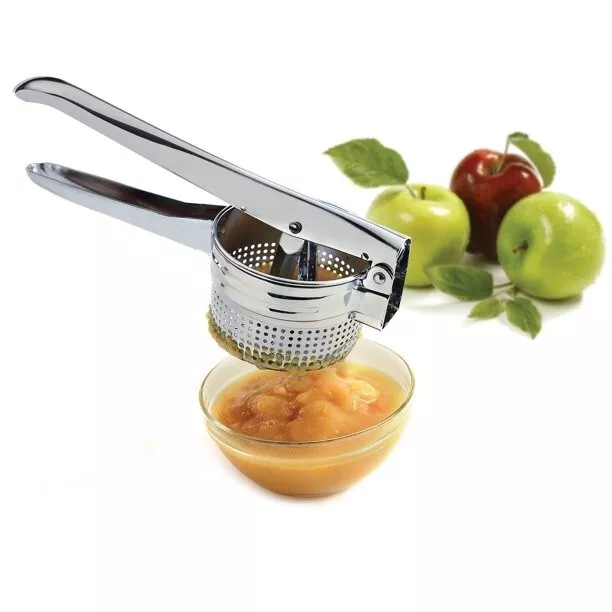 New Heavy Duty Stainless Steel Potato Ricer Puree Masher Vegetable Fruit Presser