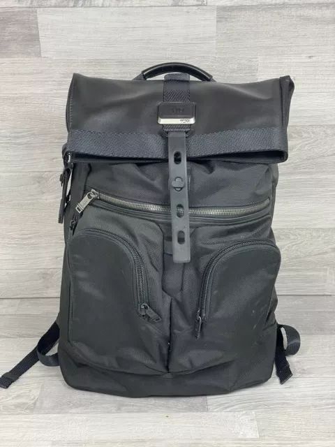 Tumi Alpha Bravo Luke London nylon roll-top backpack