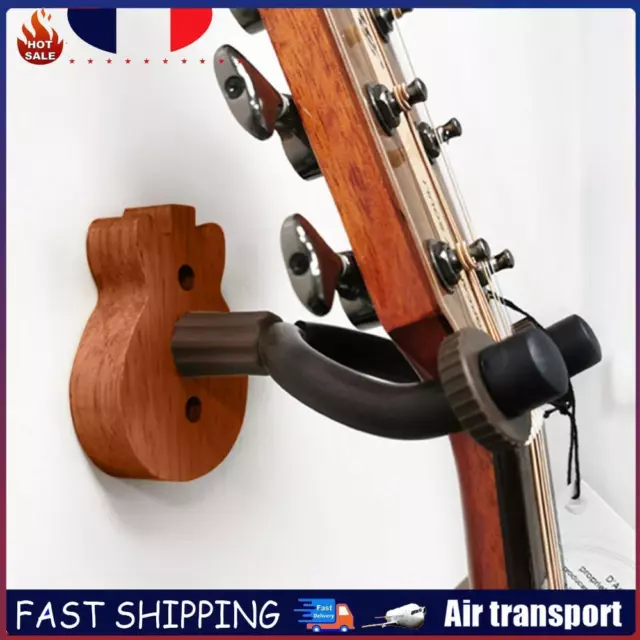 Wood Guitar Wall Mount Ukulele Hanger Hook for Acoustic Electric Guitar Bass FR