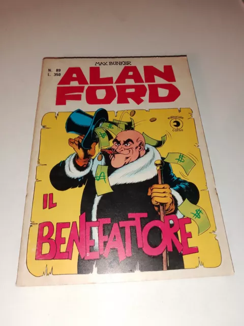 Alan Ford 89-Ed Corno-Originale Non Resa-Ottimo-No Adesivi-Vedi Foto