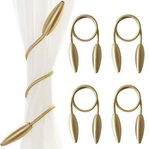 Flagsky 4Pcs DIY Twist Curtain tieback Clips Creative Decorative Window Drape...