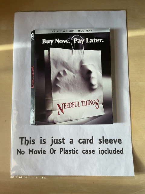 Needful Things - 4k UHD Card Slip Sleeve ( No Movie Included )