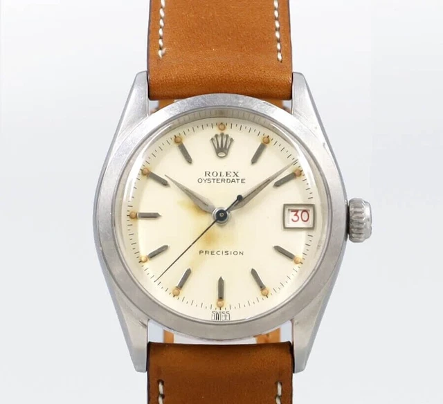 Rolex Oysterdate Ref.6266 Boys Cal.740 Manual Winding 1953 Vintage Unisex Watch Rolex Oysterdate Ref.6266 Boys Cal.740 Manual Winding 1953 Vintage Unisex Watch