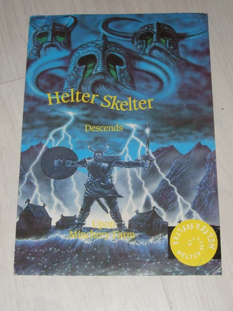 HELTER SKELTER Rave Flyer Minchery Farm Oxford 1992 Dance Memorabilia ...
