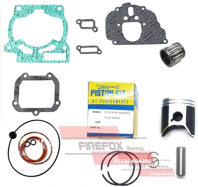 KTM125 SX 2002 - 2005 54mm Bore TWIN Ring Mitaka Top End Rebuild Kit