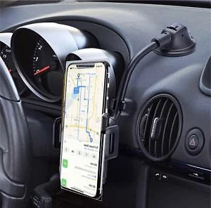 Car Phone Mount Holder with Long Neck Anti Shake Cradle