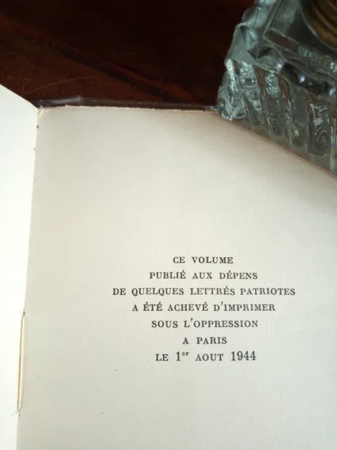 E.O 1944 - N°342 sur Vélin - DANS LA PRISON - CEVENNES - Aux EDITIONS DE MINUIT  3