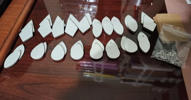 18 Pieces Sublimation Blanks Products, Modacraft Sublimation Blank Earrings with