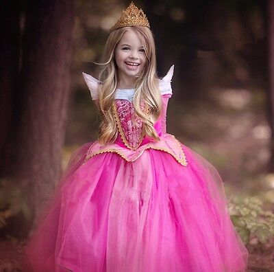 NEW Sleeping Beauty Aurora  Childrens Girls Kids Fancy Dress Costume