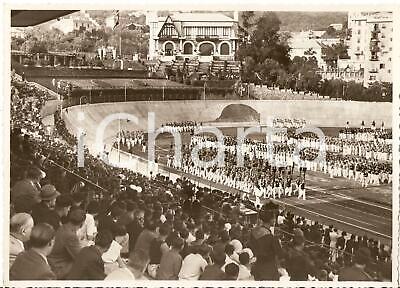 1935 GENOVA Sfilata atleti GUARDIA DI FINANZA alle finali di campionati *Foto