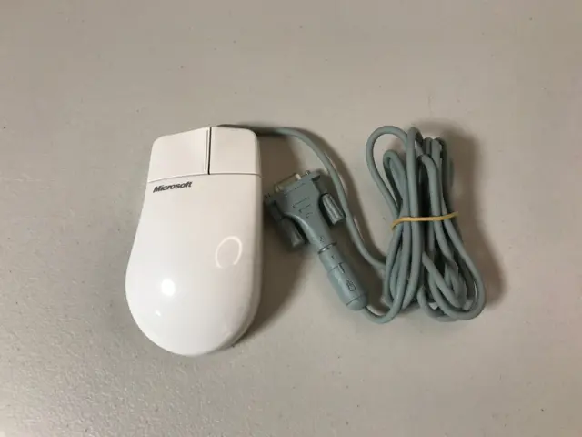 Microsoft Serial-Mouse Port Compatible 2.0 PS/2 Mouse w/ Serial Adapter Tested