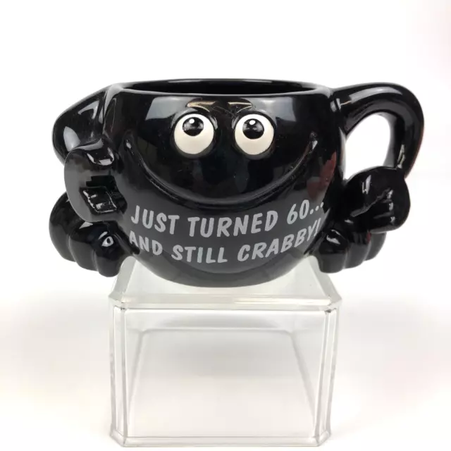 PAPEL Black Cup Just Turned 60 and Still Crabby! Fun Novelty Happy Birthday