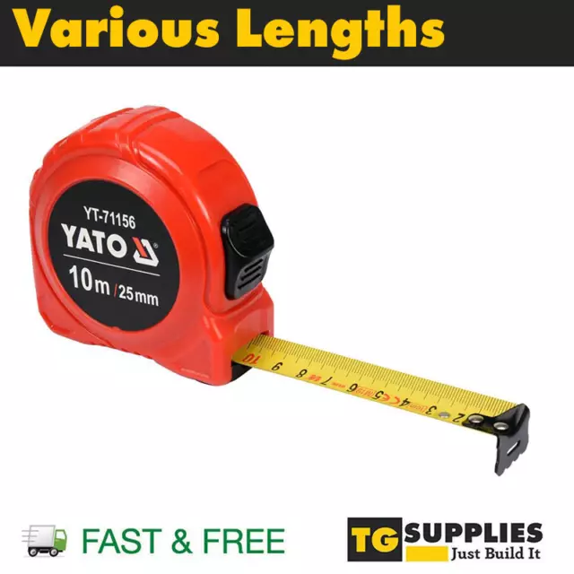YATO Measuring Retractable Tape Measure Rule 5m Or 10m
