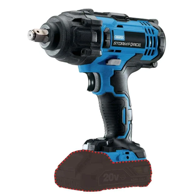 Draper Tools Llave de impacto expuesta Storm Force 20 V 400 Nm Draper Tools