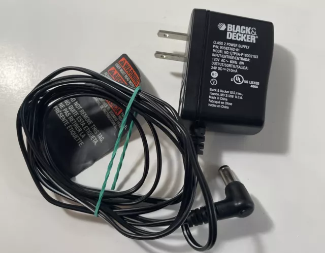 BLACK DECKER ETPCA-P180021u3 Adapter 24V Power Supply Charger for GC01200  Drill