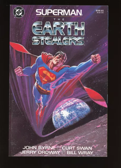 SUPERMAN: THE EARTH STEALERS. 1988. Graphic novel. DC Comics. VF(8)