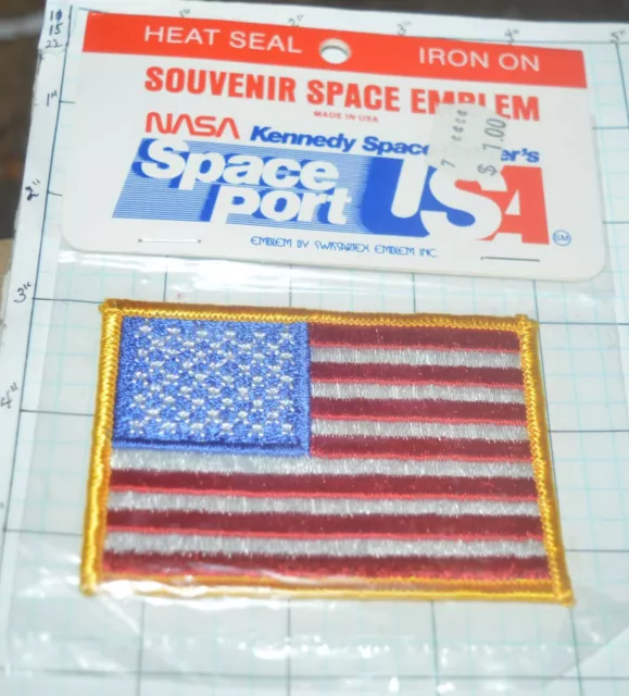 Florida, Nasa Kennedy Space Center Space Port Usa Flag Vintage Nip Patch