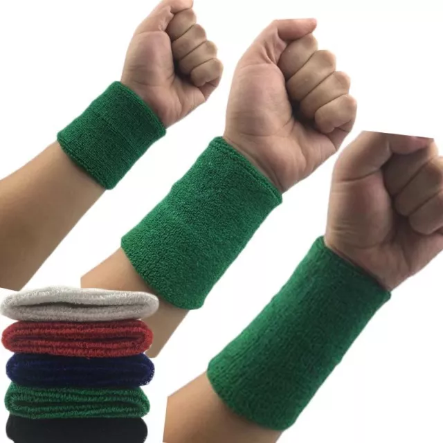 1Pcs Wrist Sweatband Tennis Sport Wristband Volleyball Gym Wrist Brace Support