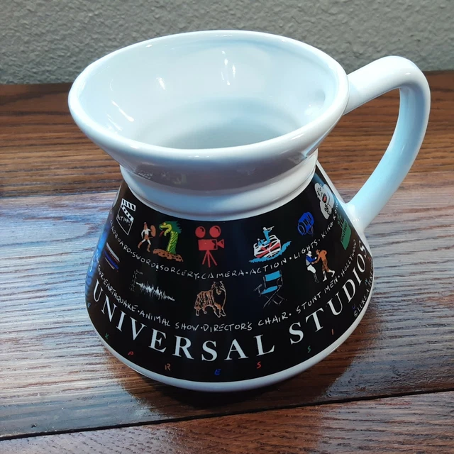 UNIVERSAL STUDIOS HOLLYWOOD Travel Coffee Mug c. LUKEATUKE 1989 King Kong, £24.02 PicClick UK