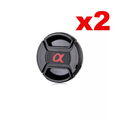 2x Bouchon (cache objectif) de remplacement 55mm pr Sony Alpha a300 a350 a500...