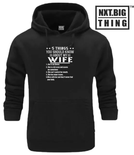 5 Things About Wife Hoodie Funny Husband Marriage Quote Birthday Xmas Gift Top