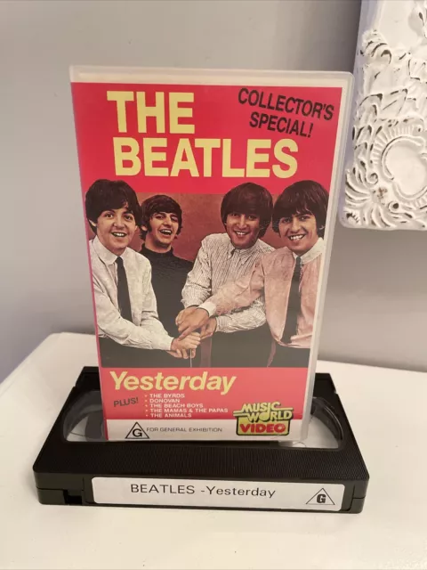 The Beatles Yesterday VHS Video Tape Collector’s Special 1991