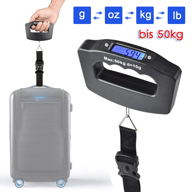 Digitale Kofferwaage Mit LCD - Praktischer Reisebegleiter Für Gepäck & Einkauf