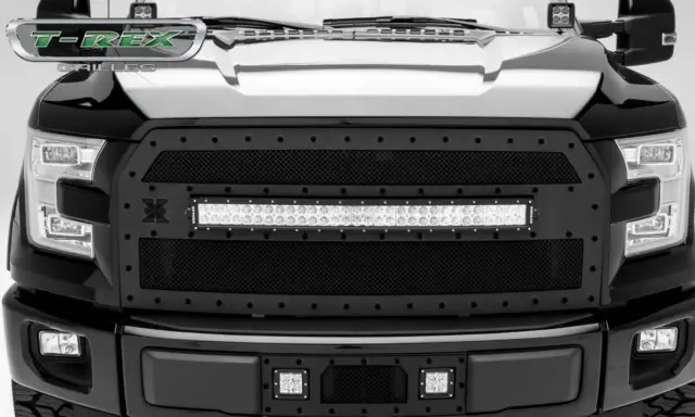 2015-2017 F-150 Stealth Torch Grille, 30" LED, Black, 1 Pc ALL BLACK - T-REX USA