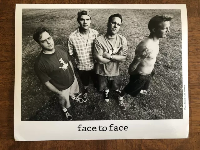 Face to Face Rock Group Very Rare Vintage 10x8 Press Photo - Vagrant #2