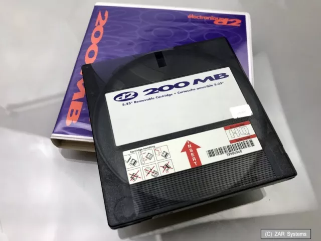 Original SyQuest SQ2000 5,25" Wechselfestplatte 200MB für SQ5200C SCSI Laufwerk