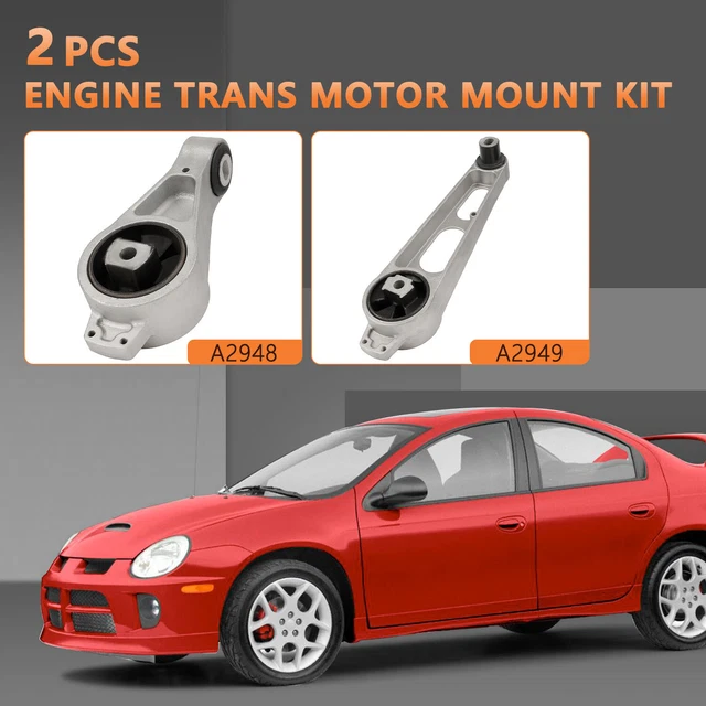 2x Front Right Upper & Lower Motor Mount For Chrysler PT Cruiser 2001-2010 2.4L