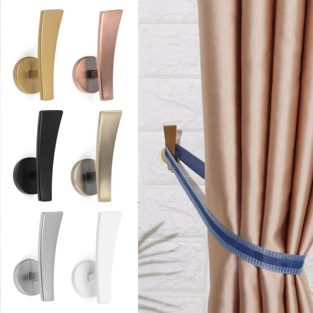 Modern Hold Curtain Holdback Curtain Holder Mounted Metal Hooks Wall Hanger