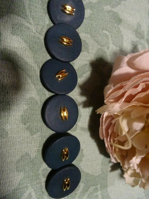 Lot De 15 Boutons Haute Couture Vert Bronze Et Dorure - Neufs, Pour Costumes Et Blazers