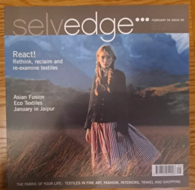 Selvedge Magazine, Issue 09, Utility Edition, VGC, Textile Art Book, Fashion
