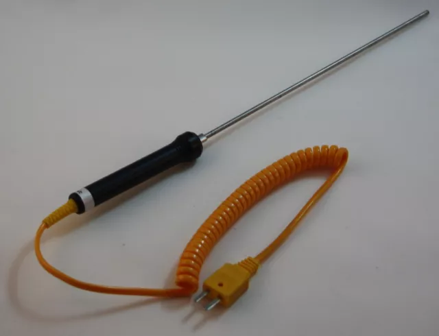 8" Stainless Steel K-Type Thermocouple Probe Sensor for Digital Thermometer TC-6