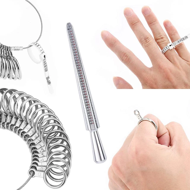 7 Teiliges Fingermessgerät Set, Schmuck Messwerkzeuge,
