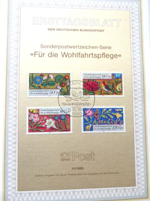 Briefmarken Berlin 1985: ETB 11/1985 "Für die Wohlfahrtspflege"