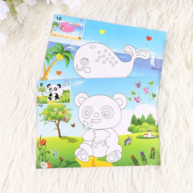 20 Pack Kids Scrapbook Kit Accessories Mosaic Stickers Thicken