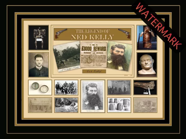 Ned Kelly Limited Edition Signed & Framed Memorabilia - Bushranger - Legend