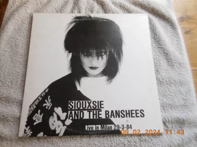 Rare Siouxsie & The Banshees Live In Milan 12" Vinyl LP  Record 1984