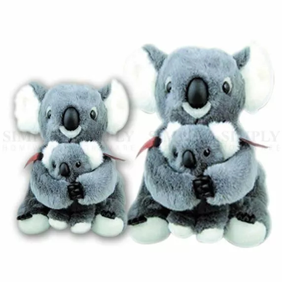 Koala With Baby Plush Stuffed Soft Toy Kids Gift Souvenir Australian Huggable AU 3