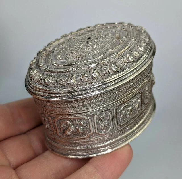 19th century Burmese Shan States Betel Lime Box  Superb South East Asian Antique 2