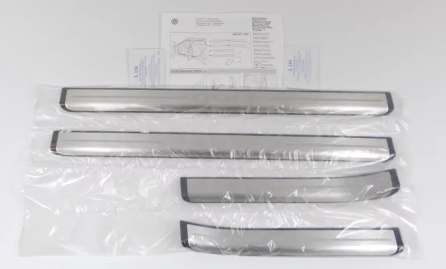 VW Golf Mk5 Mk6 Estate Door Sill Sills Trim Kit Stainless Steel  GENUINE 2