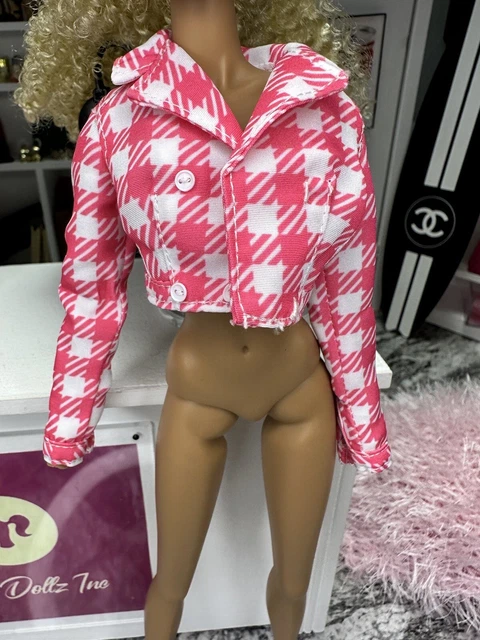Integrity Toys Print It Pink Nadja Rhymes Nu.face Fashion Doll Jacket Coat FR