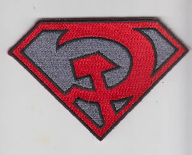 Patch Superman Red Son Communist4"   Iron On