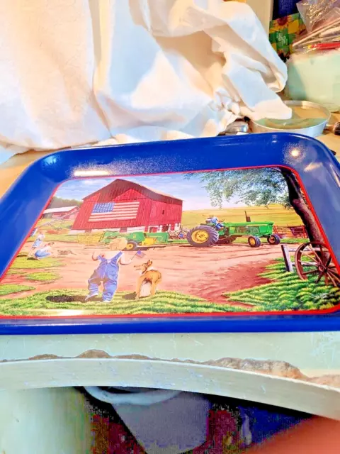 John Deere Tray "The American Dream" 2002 Terry Downs Artist