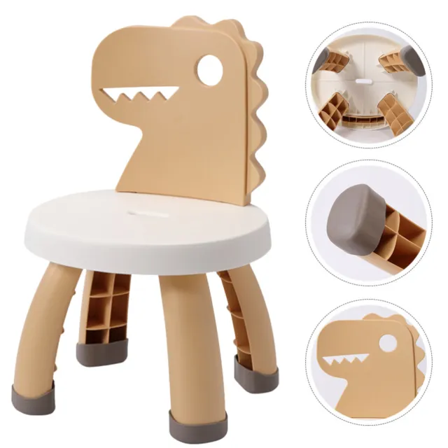 Juego de 2 taburetes apilables de madera, taburete redondo apilable  creativo, sillas de comedor modernas con agujeros con tapetes  antideslizantes