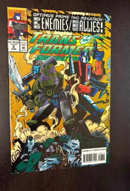 TRANSFORMERS GENERATION 2 #8 (Marvel Comics 1994) -- Low Print Run -- NM-