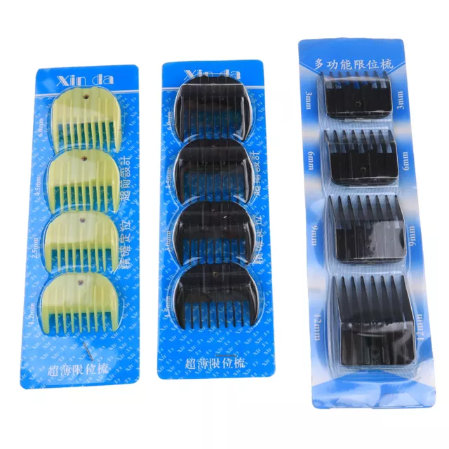 4Pcs Universal Hair Clipper Limit Comb Guide Attachment Size Barber Replacement&