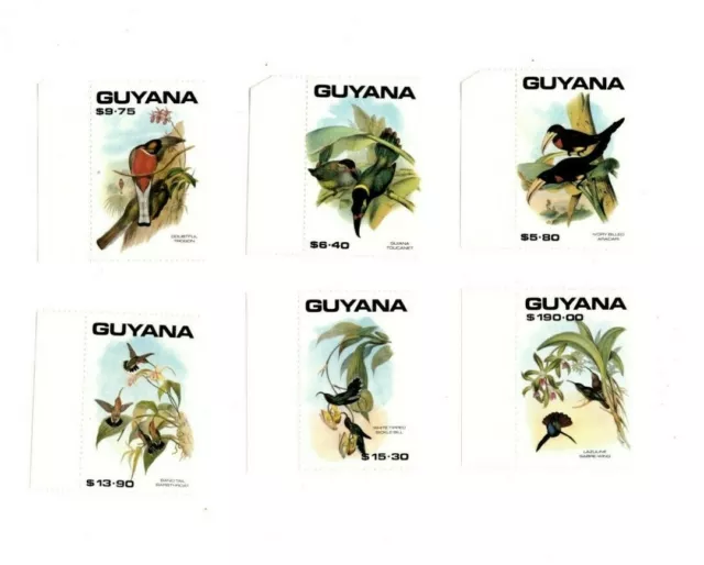 Guyana - 1990 - Bird Definitives Part II  -  Set Of 6 Stamps - MNH